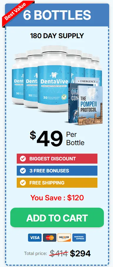 Buy DentaVive 6 Bottle